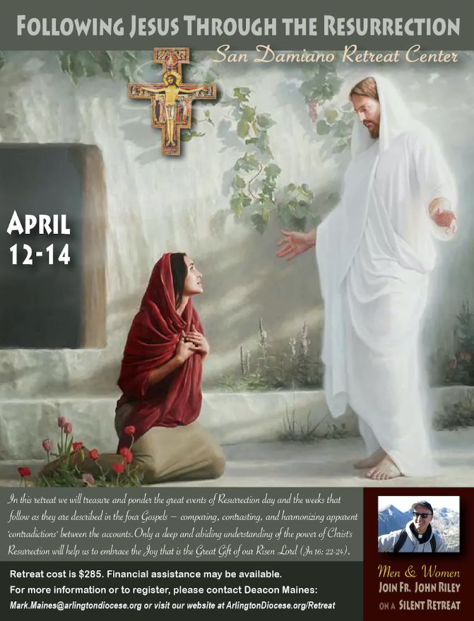 The Resurrection Narratives Retreat flyer